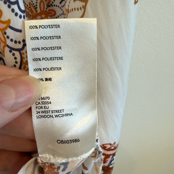 Free People Floral Tie Font Balloon Sleeves Boho Blouse Small Office Indie Hippi - Picture 11 of 11